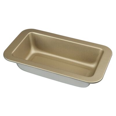 Blacha nieprzywieralna CHARLOTTE 21 x 11 x 5 cm biało-złota