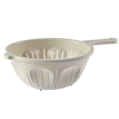 Cedzak z rączką 23 cm MOLLY krem
