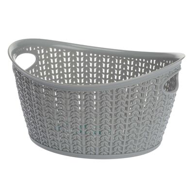 Koszyk owalny M 3,3 l WILLOW szary jasny