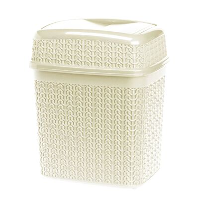 Kosz uchylny 5 l WILLOW kremowy