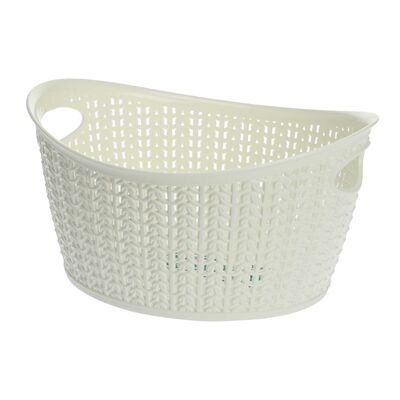 Koszyk owalny M 3,3 l WILLOW biały