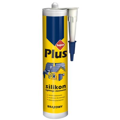 Silikon ogólnego stosowania brązowy 280 ml Super Plus