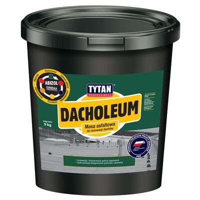 Masa asfaltowa do renowacji dachów Dacholeum 9 kg Tytan