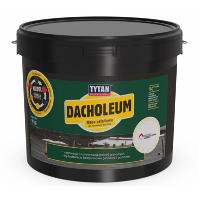 Masa asfaltowa do renowacji dachów Dacholeum 9 kg Tytan