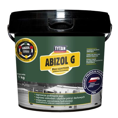 Masa szpachlowa asfaltowo-kauczukowa Abizol G 1 kg Tytan