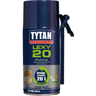 Piana poliuretanowa Lexy O2 20 300 ml wielosezonowa Tytan