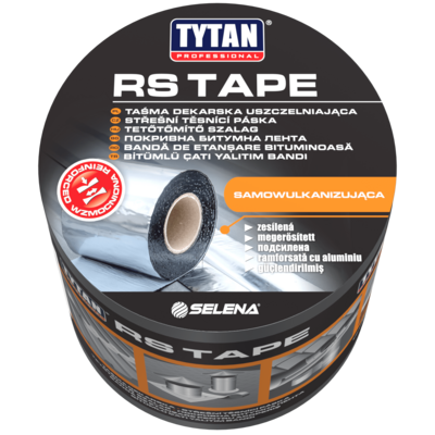 Taśma dekarska uszczelniająca wzmocniona RS TAPE 15 cm x 10 m aluminium TYTAN PROFESSIONAL
