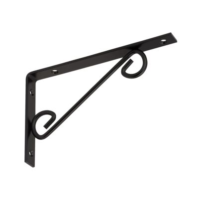 Wspornik ornamentowy prosty WOP 200 czarny VELANO