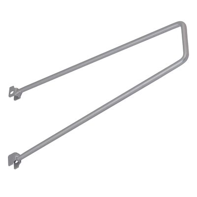 Wspornik do książek dwurzędowy komplet 2 sztuki WKS 1 szary VELANO