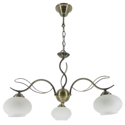 Lampa sufitowa 8950/3 21QG mosiądz Elem
