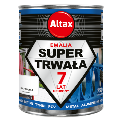 Emalia super trwała 750 ml biały połysk Altax