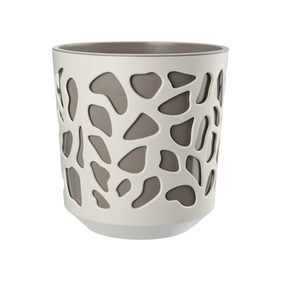 Donica Duet 25 korpus kremowy + wkład taupe Lamela