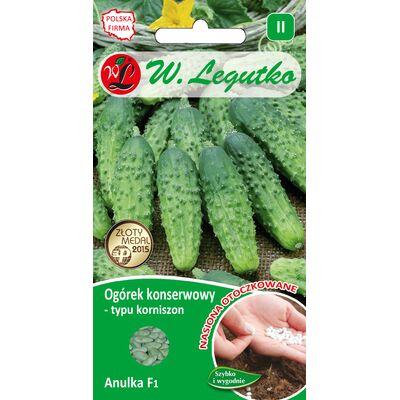 Nasiona otoczkowane - ogórek gruntowy korniszonowy Anulka F1 W.Legutko