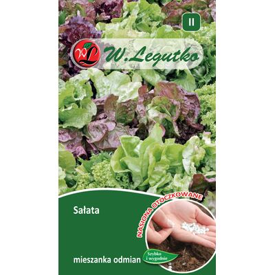 Nasiona otoczkowane - sałata mieszanka odmian W.Legutko