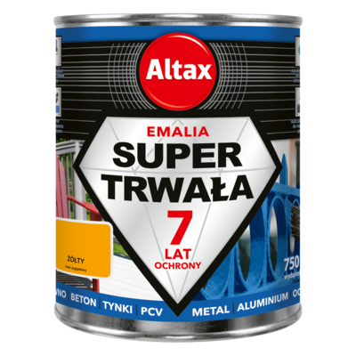 Emalia super trwała 750 ml żółty Altax