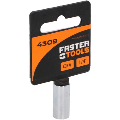 Adapter do bitów 1/4" kwadrat-sześciokąt FASTER TOOLS