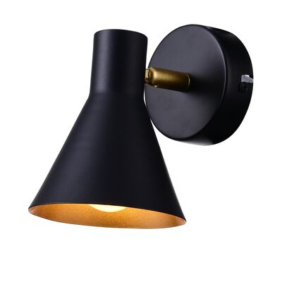 Kinkiet LESS 1x40W E14 czarny matowy CANDELLUX