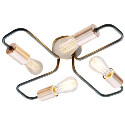 Lampa HERPE AMPLA 4x60W E27 czarny CANDELLUX