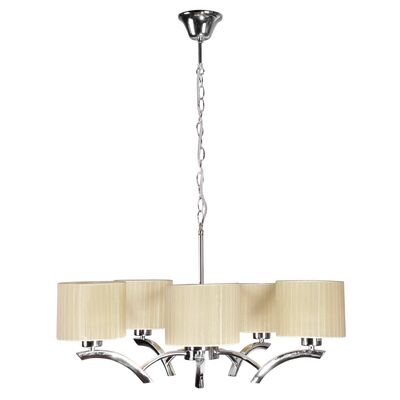 Lampa wisząca DRAGA 5x60W E27 kremowy CANDELLUX