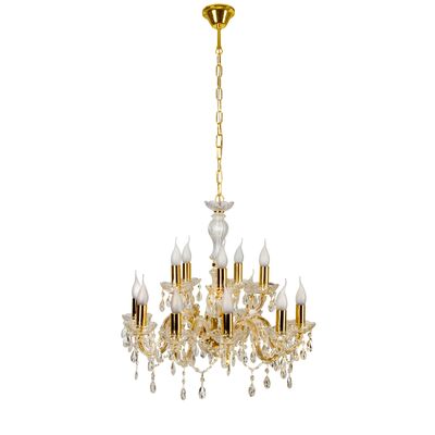 Lampa wisząca MARIA TERESA 12x40W E14 złoty CANDELLUX