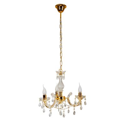 Lampa wisząca MARIA TERESA 3x40W E14 złoty CANDELLUX