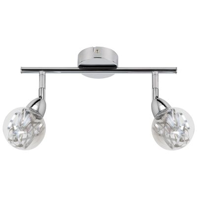 Listwa BOLO 2x6W LED SMD z wymiennym kloszem chrom/bezbarwny CANDELLUX