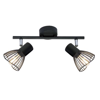 Listwa FLY 2x40W E14 czarny CANDELLUX
