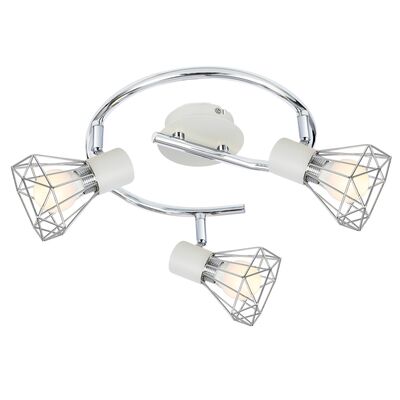 Spirala VERVE 3x40W E14 biały abażur chrom CANDELLUX