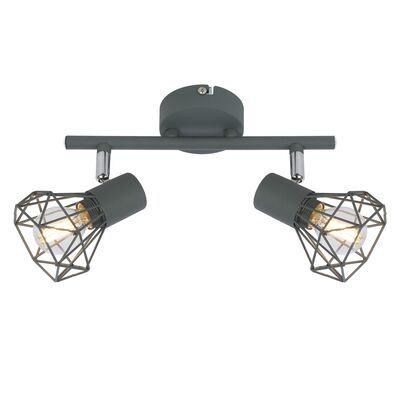 Listwa VERVE 2x40W E14 matowy szary CANDELLUX