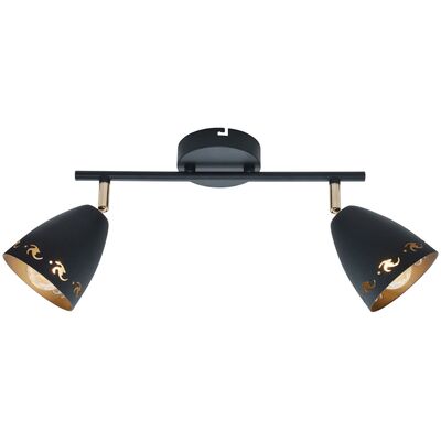 Listwa COTY 2x40W E14 czarny CANDELLUX