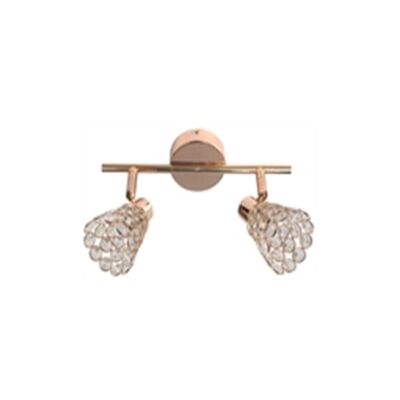 Listwa GLOSSY 2x40W G9 mosiądz CANDELLUX