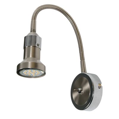 Kinkiet na wysięgniku ARKON GU10 1x50W satyna nikiel +chrom bez żarówek CANDELLUX