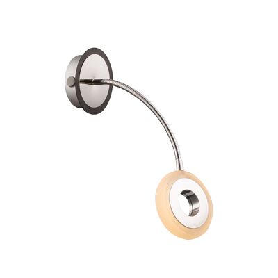 Kinkiet ARM 1x5W LED czarny/chrom CANDELLUX