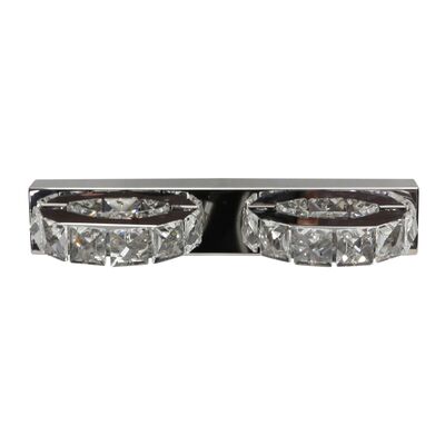 Kinkiet SHIPI 2x3W LED kryształki stal nierdzewna CANDELLUX