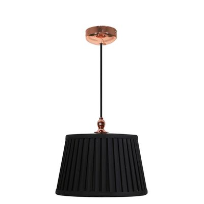 Lampa wisząca AMORE 1x60W E27 stożek czarny CANDELLUX