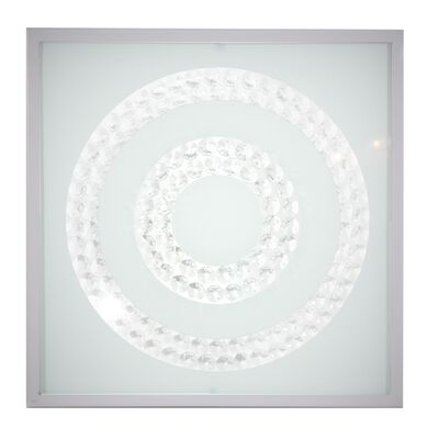 Plafon LUX 29X29 16W LED 4000K satyna podwójny RING CANDELLUX