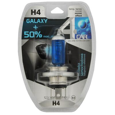 Żarówka samochodowa H4 12V BLUE GALAXY +50% 4CAR