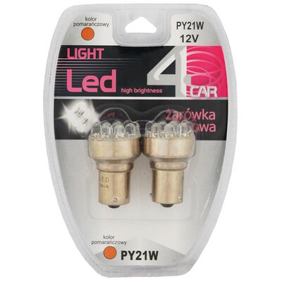Zestaw żarówek samochodowych LED PY21W 12V 4CAR