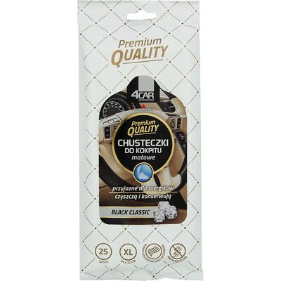 Chusteczki do kokpitu matowe 4CAR PREMIUM QUALITY