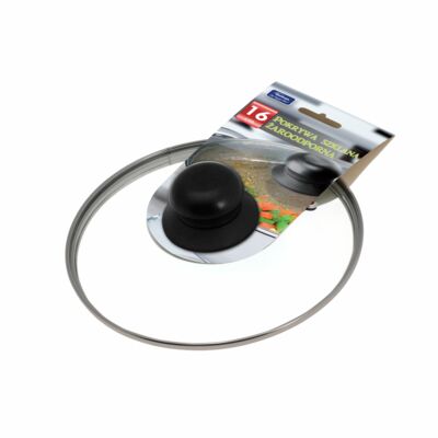 Pokrywa żaroodporna 16 cm transparentny