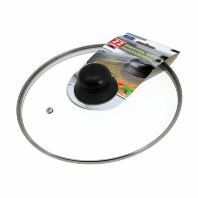 Pokrywa żaroodporna 22 cm transparentny