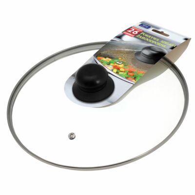 Pokrywa żaroodporna 26 cm transparentny