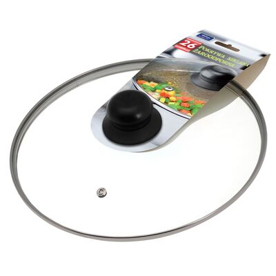Pokrywa żaroodporna 26 cm transparentny