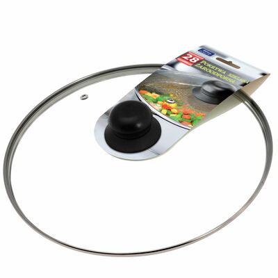 Pokrywa żaroodporna 28 cm transparentny