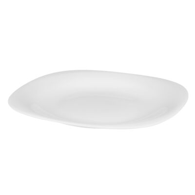 Talerz QUADRO deserowy 21,5 cm biały