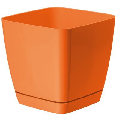 Doniczka TOSCANA 15 cm kwadratowa pomarańczowy