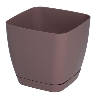 Doniczka TOSCANA 15 cm kwadratowa róża wintage