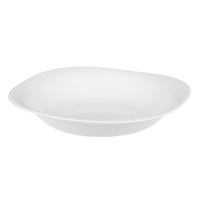 Talerz QUADRO głęboki 23 cm biały