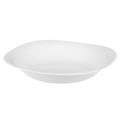 Talerz QUADRO głęboki 23 cm biały