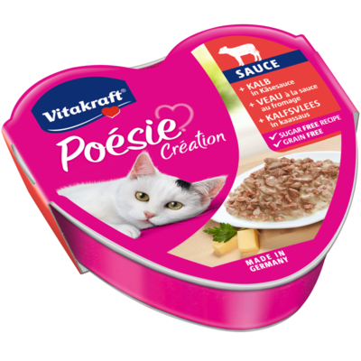 Karma dla kotów Poesie cielęcina/ser 85 g Vitakraft